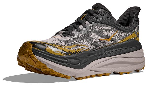 Hoka Stinson 7 Trail Shoes Black/Gray/Orange Men's