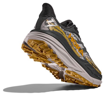 Hoka Stinson 7 Trail Shoes Black/Gray/Orange Men's