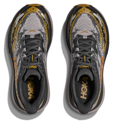 Hoka Stinson 7 Trail Shoes Black/Gray/Orange Men's