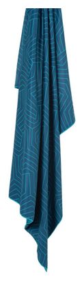 Lifeventure SoftFibre Printed Recycled Towel Geometric Teal Blue