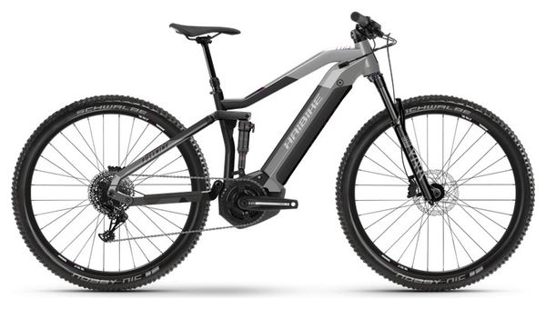 Haibike FullNine Electric Full Suspension MTB 29 '' 630 Wh Sram NX 12V  Platinum Anthracite Gray 2021