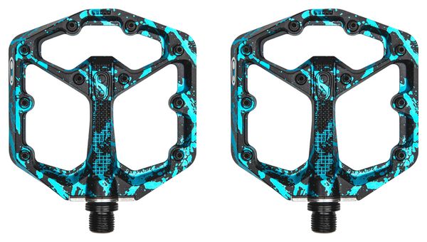 Crankbrothers Stamp 7 Small - Splatter Edition Blue