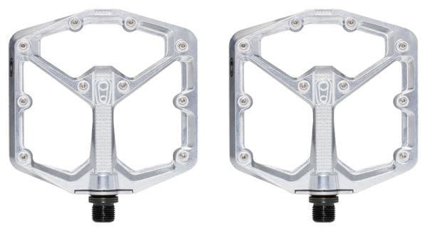 Crankbrothers Stamp 7 Large - Silver Edition Pedali piatti High-Polished Silver