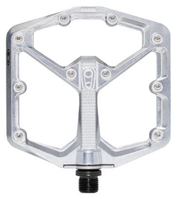 Crankbrothers Stamp 7 Large - Silver Edition Flat Pedals Hoogglans Zilver