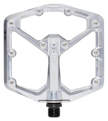 Paire de Pédales Plates Crankbrothers Stamp 7 Large - Silver Edition Argent High-Polished