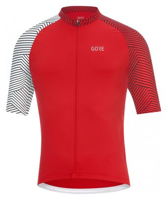 Maillot manches courtes GORE C5 Rouge/Blanc