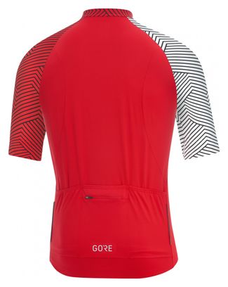 Maillot de manga corta GORE C5 Rojo/Blanco