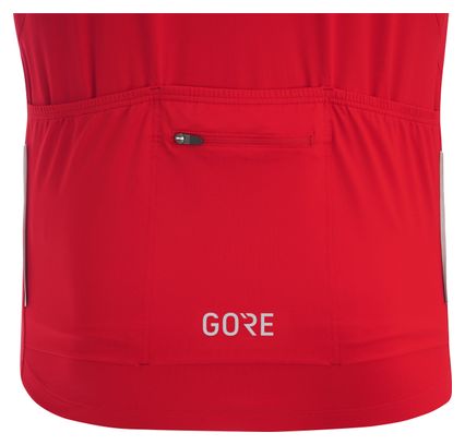 Maillot de manga corta GORE C5 Rojo/Blanco