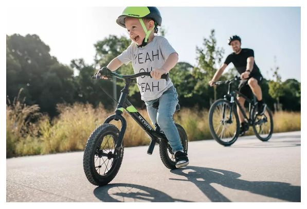 Draisienne Enfant Btwin Runride 900 12'' MTB Noir/Jaune
