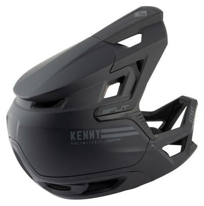 Kenny Split Volgelaatshelm Zwart