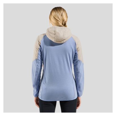 Giacca ibrida Odlo Ascent da donna Grigio/Blu
