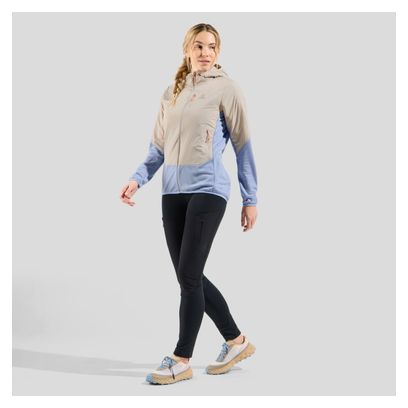 Giacca ibrida Odlo Ascent da donna Grigio/Blu