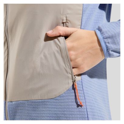 Giacca ibrida Odlo Ascent da donna Grigio/Blu