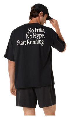 Maglietta Asics Runner Message Graphic nera da uomo