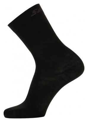 Santini Wool Winter Socks Black