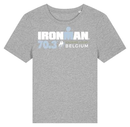Ironman 70.3 België Vrouwen Grijs Korte Mouw T-Shirt