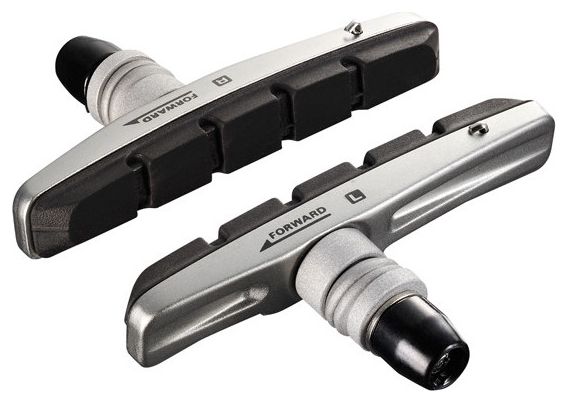 Patins De Frein V-Brake Pour Vélo - Lot De 2 Paires (4 Plaquettes) - Longueur 70 Mm - Avec écrous Et Entretoises - Caoutchouc Résistant
