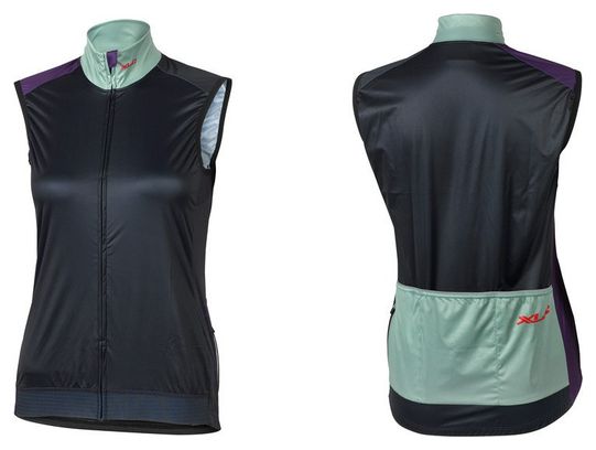 XLC JE-W07 Windjack Donkerblauw Mintgroen Lila