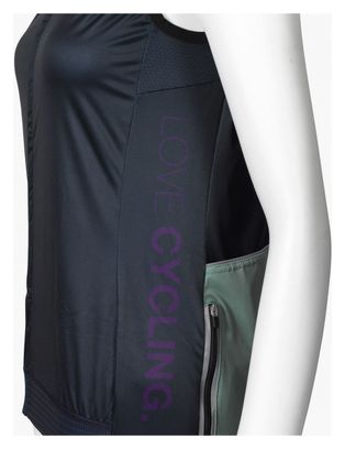 XLC JE-W07 Windjack Donkerblauw Mintgroen Lila