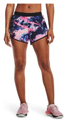 Short Under Armour Fly By Anywhere Bleu Rose Femme