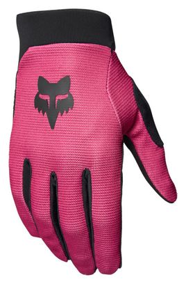 Guantes largos de MTB Fox Ranger rojos para niños