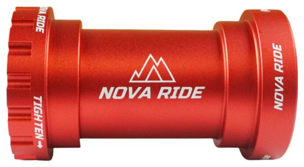 Boitier de pédalier Nova Ride BB30 Rouge