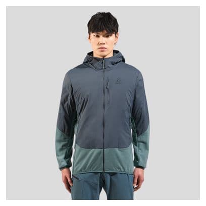 Odlo Ascent Grey/Blue Hybrid Jacket