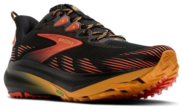 Scarpe da trail Brooks Ghost Trail Nero/Rosso/Arancione da uomo