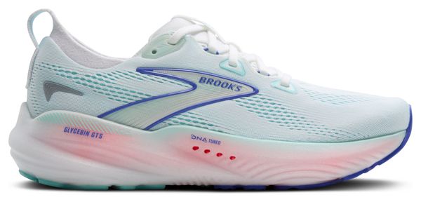 Brooks Glycerin GTS 22 Laufschuhe Weiß/Blau/Pink Damen