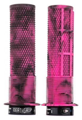 Puños finos DMR DeathGrip con rebordes rosa mármol