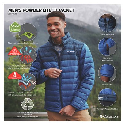 Columbia Powder Lite II Jas Blauw