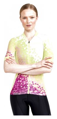 Craft ADV Endur Graphic Women's Short Sleeve Jersey Yellow Pink