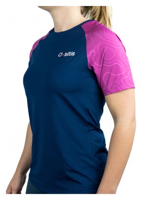 Oxsitis Origin Women's Short Sleeve Jersey Zwart Roze
