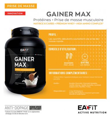 GAINER MAX CHOCOLAT NOISETTE 1 1 KG