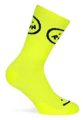 Chaussettes Pacific And Co Smile Run Jaune Fluo