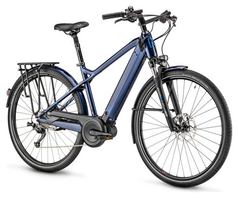 Vélo de Ville Électrique Moustache Samedi 28.2 Shimano Altus 9V 500 Wh 700mm Bleu Nuit 2023
