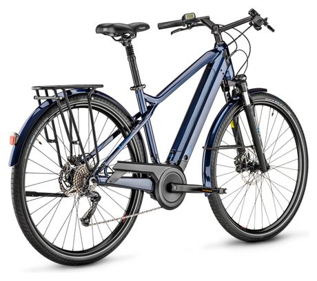 Vélo de Ville Électrique Moustache Samedi 28.2 Shimano Altus 9V 500 Wh 700mm Bleu Nuit 2023