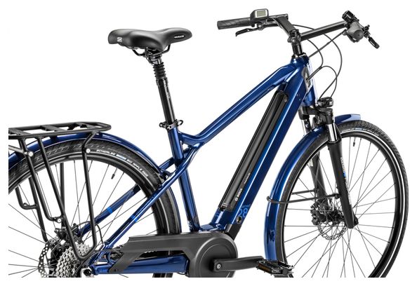 Vélo de Ville Électrique Moustache Samedi 28.2 Shimano Altus 9V 500 Wh 700mm Bleu Nuit 2023