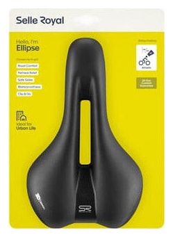 Selle Royal Selle vélo Ellipse Athlétique noir