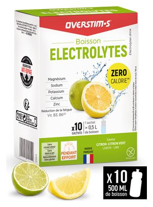 Overstims Électrolytes (Zéro Calorie) Energy Drink 10 zakjes van 8 g