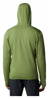 Columbia Triple Canyon Grid Pile con cappuccio verde
