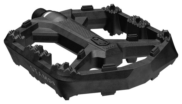 Pair of Crankbrothers Stamp 0 Composite Black Flat Pedals