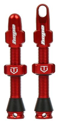 Paire de Valves Tubeless Hope Rouge