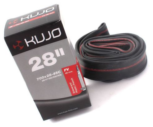 Chambre à air de vélo KUJO 700 / 28 pouces 28-45C FV
