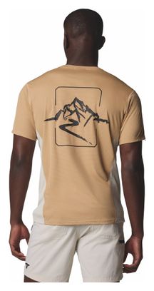 Columbia Herren Graphic Cirque River Pro Beige Technisches T-Shirt