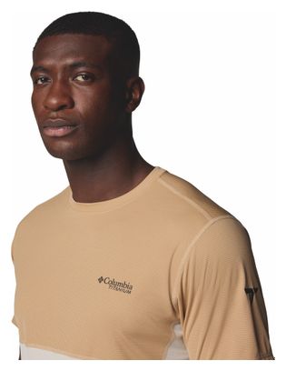 Columbia Herren Graphic Cirque River Pro Beige Technisches T-Shirt