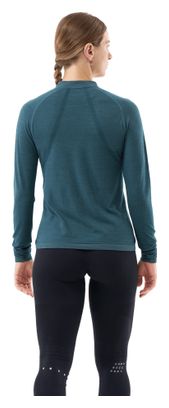 Maillot manches longues Compressport Trail HZ Merino Bleu Femme
