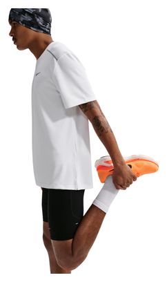 Nike Miler Kurzarm-Trikot für Herren, Weiß