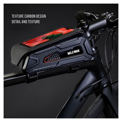 Sacoche de cadre vélo 1L étanche avec écran tactile