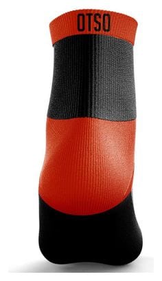 Unisex Otso Low Cut Socks Black Fluo Orange